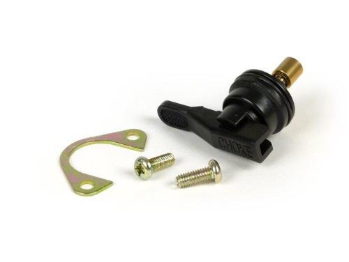 Kit BGM ORIGINAL 2599092B con levetta ribaltabile per convertire allo starter manuale carburatori Dell'Orto PHVA, PHBN e PHVB compatibili.