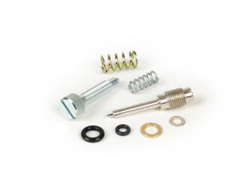 Kit BGM ORIGINAL 7673423 con viti di regolazione miscela e valvola gas per carburatori Dell'Orto PHBL 22-25 e PHBH 28-30 compatibili.