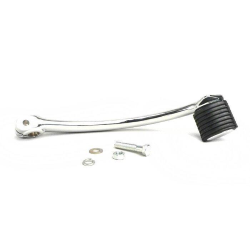 Leva avviamento BGM SCK709 parzialmente dentata e cromata, con gommino e vite, per Vespa GT, GTR, GL, Sprint, Super, VBB2 e VL1-3.