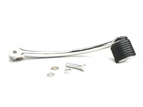 Leva avviamento BGM SCK709 parzialmente dentata e cromata, con gommino e vite, per Vespa GT, GTR, GL, Sprint, Super, VBB2 e VL1-3.