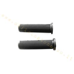 Pair of black grips Ø 24mm for Vespa PK - ETS