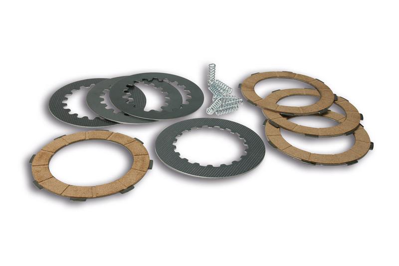 Clutch 4 Malossi cork disks with intermediate disks and 8 springs for Vespa