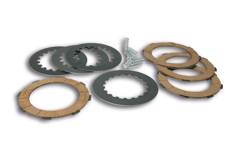 Clutch 4 discs of Malossi cork with intermediate discs and spring for Vespa 50 - Primavera - ET3