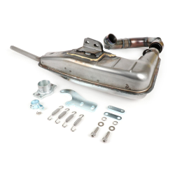 Marmitta -BGM PRO Clubman V4.0 per QUATTRINI M210- Lambretta (1a serie, 2a serie, 3a serie) - non verniciato