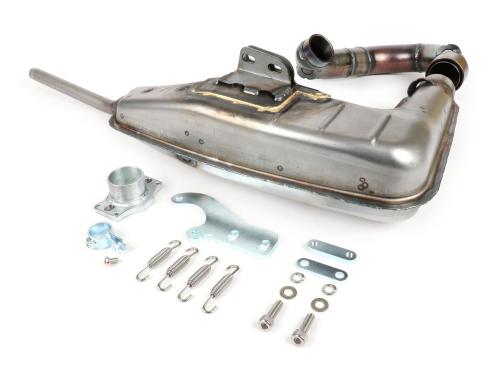 Marmitta -BGM PRO Clubman V4.0 per QUATTRINI M210- Lambretta (1a serie, 2a serie, 3a serie) - non verniciato