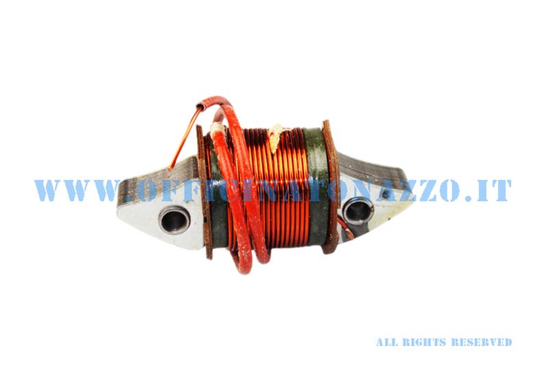 7055 - Bobina luce interasse fori 43mm per Vespa anno 51/52> 2° serie - 53 -  150 GL- SS - GS - 180 Rally - VBB1T - Ape 150 1960 (rif.originale Piaggio 93331)