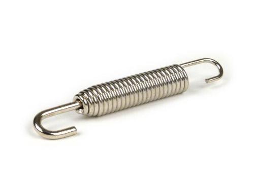 Molla scarico BGM ORIGINAL BGM0903E in acciaio inox, lunga 70 mm e per impiego universale. Verificare distanza e geometria degli attacchi.