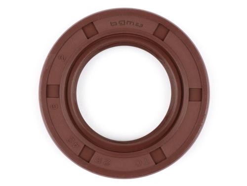 Paraolio 25x42x6mm -BGM PRO FKM/Viton® (E10/resistente all'etanolo)- accensione aussen Lambretta LI (Serie 2-3), LIS, SX, TV (Serie 2-3), DL, GP)