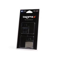 Brake pads -BGM 39.7x49.5mm- SIP brake caliper, APRILIA Amico GL, GLE, LX, Sport Life, LX 50cc 1992 (front), Area 51 50cc 1998 (front/rear), Compay 125cc 2003 (front), Compay 50cc 2002 (front), Gulliver 50cc 1995 (front), Gulliver LC 50cc 1996-1997 (front