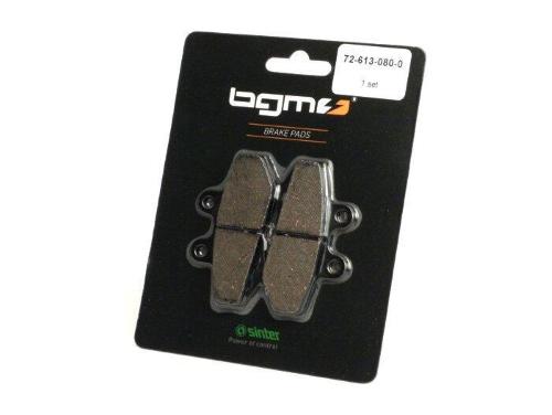 Brake pads -BGM 77.4x42.3mm- LAMBRETTA external Nissin brake caliper, BLANEY 4 Wheels XC Trojan 125cc 2003 (rear), HONDA CBX Custom 125cc 1988 (front), Cha Spacy 125cc 1998 (front), MBX RWB, F 125cc 1984 (front), MBX FW, FWD, 5W 50cc 1985 (front), MBX Hur