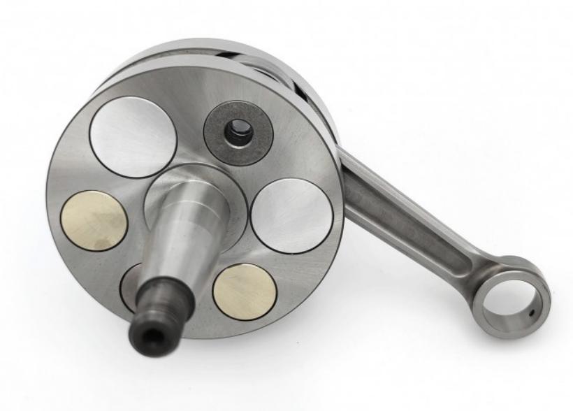 VMC crankshaft 87mm round flywheels, 54 stroke, 20 cone, 105.00mm center distance connecting rod