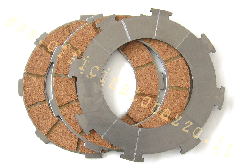Clutch 3 cork discs for model with 7 springs Vespa