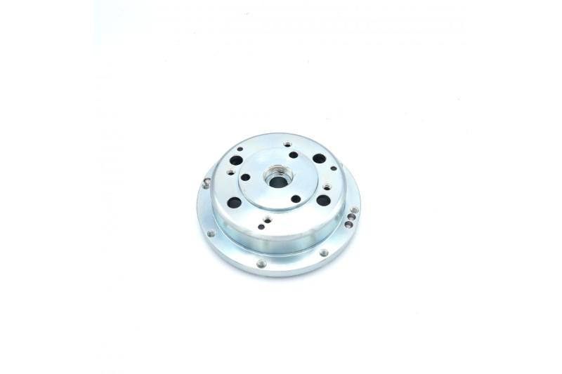 VMC spare flywheel machined from solid cone 20 complete with stator, 1,1 Kg for Vespa 50-ET3-Primavera