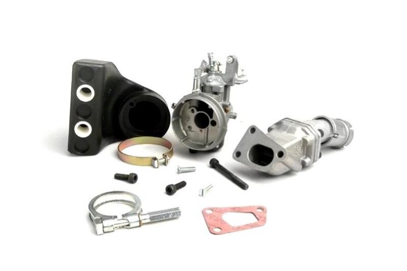 Kit de carburador dell'orto SHBC Ø19 con colector de láminas de 3 orificios para Vespa PK