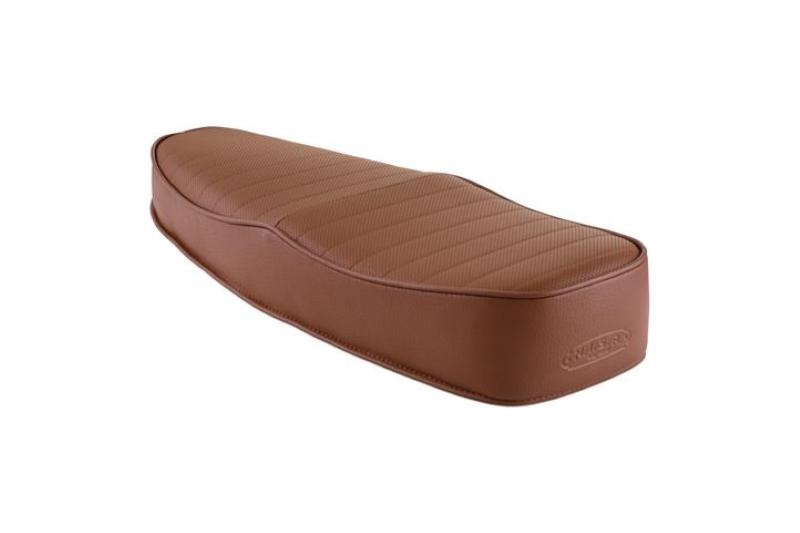 Selle marron Sport Wave pour Vespa 50, ET3, Primavera