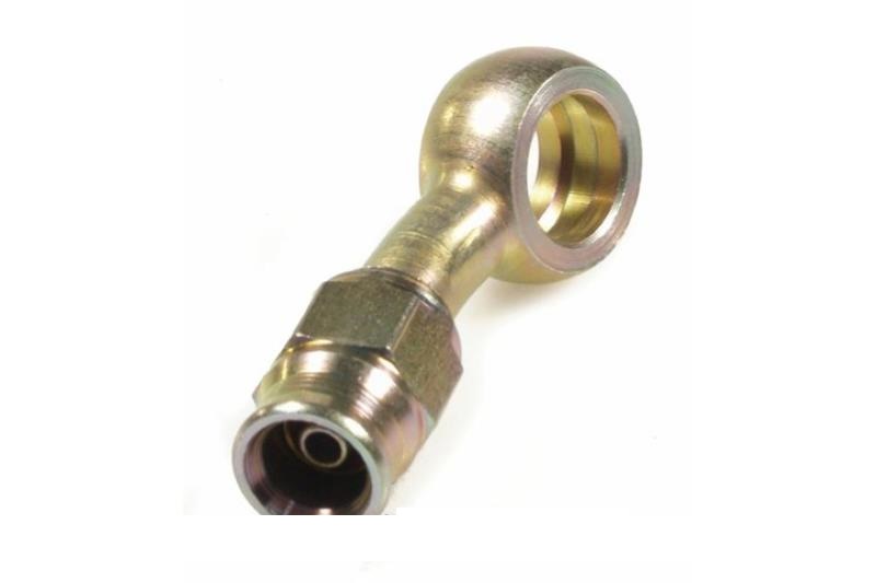 Disc brake hydraulic hose connection, 20 ° angle