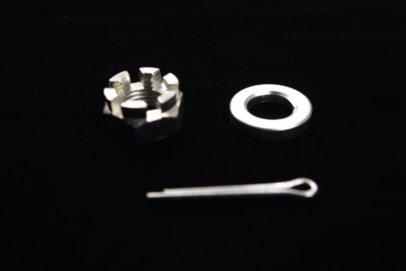 Rear wheel nut kit complete with thickness and split pin for Vespa 50, ET3, Primavera