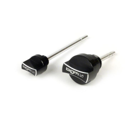 Set tappi con asta livello olio -BGM PRO, olio motore + olio trasmissione- Piaggio Leader/Quasar - Vespa ET4, LX, LXV, S, GT, GTS, GTV, GTL 125-300cc - nero anodizzato