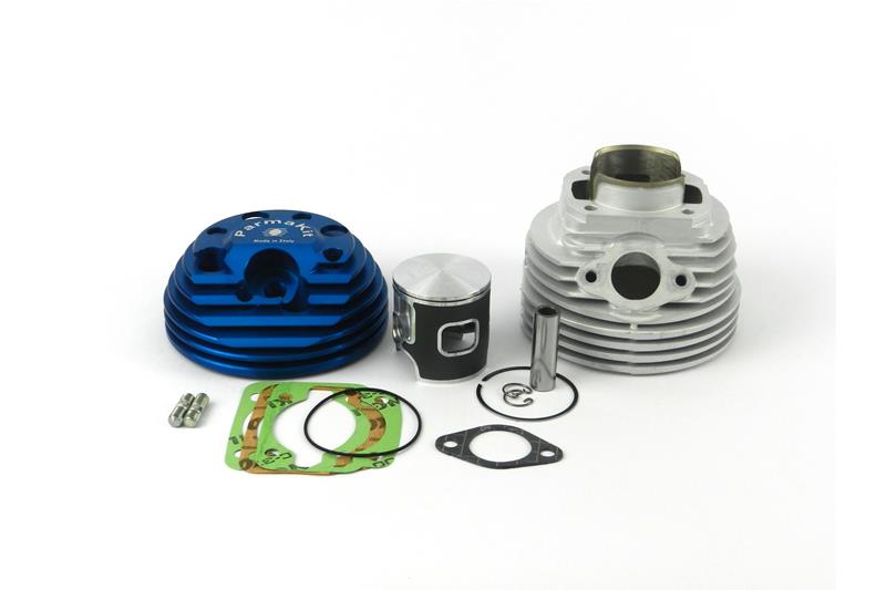 Cilindro Parmakit 130cc G.T. Ø57 in alluminio candela laterale con testa ricavata dal pieno per Vespa 50 - Primavera- ET3