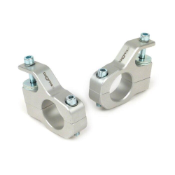 Supporto superiore fissaggio ammortizzatore -BGM PRO clip on alluminio CNC- Lambretta LI, LIS, SX, TV, DL, GP - argento