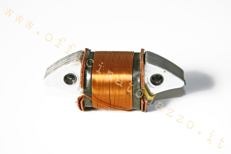 7052-A - Light spool hole spacing 43mm with yellow wire for Vespa 90 - Primavera (original reference Piaggio 1568754)
