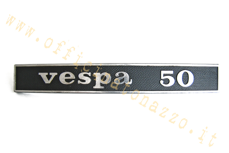 plaque arrière "Vespa 50"