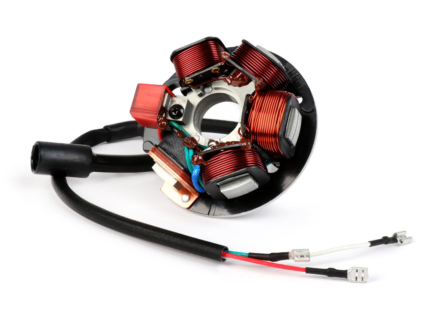stator BGM PRO HP V2.5 silicone - Vespa PK XL - 5 coils, 6 cables (3-pole round plug) - for vehicles without battery