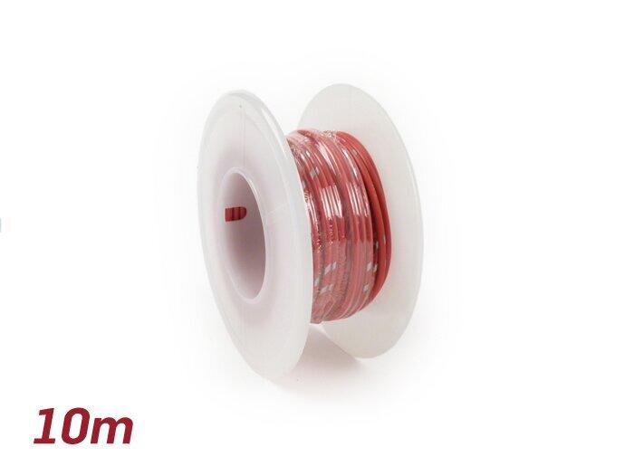Câble électrique -UNIVERSEL 0.85mm²- 10m - rouge