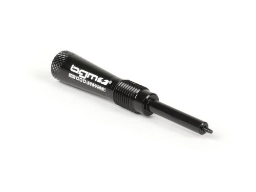 Vite di regolazione BGM PRO 7900069 per carburatori Dell'Orto PHBH e PHBL compatibili. Confrontare filetto, punta e lato di regolazione.