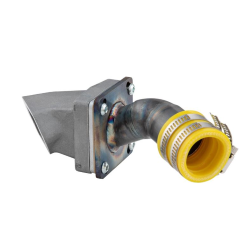 Collettore EGIG Performance per cilindri 170, 180 e 187 cc: passaggio 30 mm, raccordo 35 mm, pacco lamellare a 8 petali e manicotto in gomma.