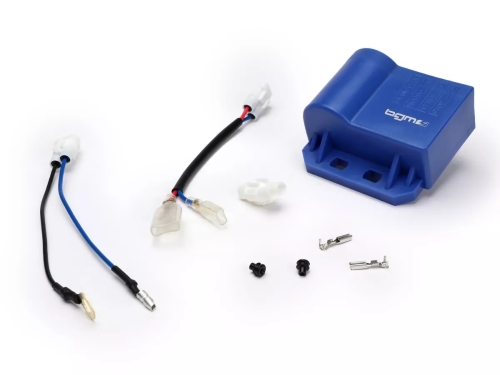 Centralita BGM PRO con sincronización fija para encendido IDM - tipo Ducati azul Vespa PX, PK, Lambretta - Polini IDM, Vespatronic, VesPower, Varitronic, Flytech, Parmakit