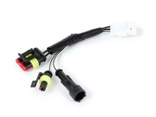 Kit cavo adattatore per conversione frecce posteriori -BGM PRO- Vespa GTS125-300 (-2018) - per montare le frecce Moto Nostra LED con luce sequenziale dinamica a LED e fanale posteriore (modelli a partire dal 2019)