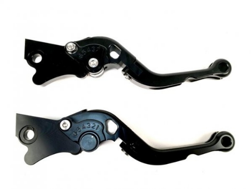 Coppia leve BGM PRO BGM4600 in alluminio CNC nero, regolabili su sei posizioni e ribaltabili, per Vespa GT/GTL/GTV/GTS 125-300 fino al 2022.