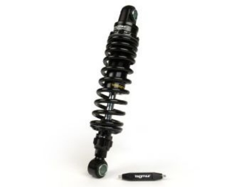 Ammortizzatore posteriore-BGM PRO R12 V2 Black Edition, 300-310mm- Lambretta LI, LIS, SX, TV, DL, GP - nero