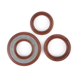 Kit paraoli per motori -BGM PRO, FKM/Viton® (E10/resistente all'etanolo)- Vespa Smallframe 24mm - (usato per albero motore lato volano / accensione ETS Vespa V50, V90, SS50, SS90, PV125, ET3, PK S, PK XL)