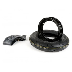 Kit pneumatico e cerchio ruota -BGM Sport, Vespa- 3.50 - 10 pollici TT 59S (rinforzato) - cerchio 2.10-10 nero