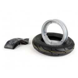 Kit pneumatico e cerchio ruota -BGM Sport, Vespa- 3.50 - 10 pollici TT 59S (rinforzato) - cerchio 2.10-10 grigio