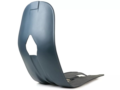 Scudo e pedana CRIMAZ DR4044-ANTY in vetroresina, peso circa 2,1 kg, per telaio racing INDY 1.0 su base Vespa Smallframe.