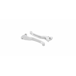 Coppia leve freno SIP Shorty MV675261C in alluminio CNC cromato per Vespa LX, LXV, S, Primavera e Sprint 50-150 cc compatibili.