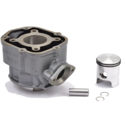 PIAGGIO 50 cc cylinder for DERBI D50B0 50cc 2T LC Ø 39.88mm, aluminium, 2 piston rings, without head, grade A - perfect repair