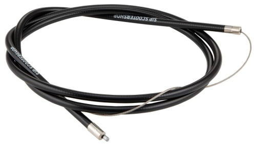 Cavo acceleratore SIP Performance 94181430 per Lambretta LI, Special, SX, TV, DL e GP: inox 1500 mm, guaina PE nera 1245 mm.