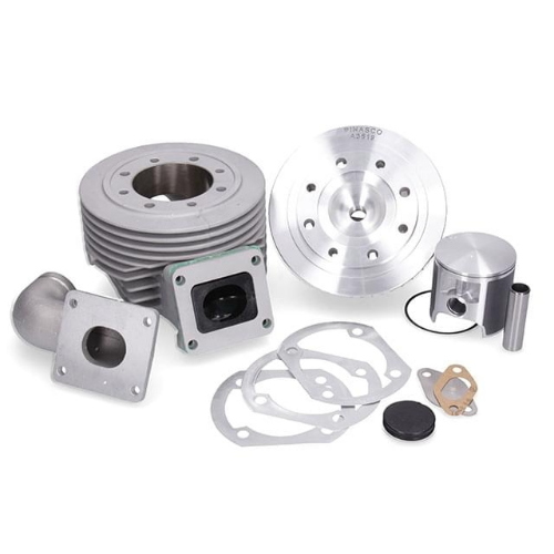 Kit Pinasco 25031803 Zuera VTR Big Bore 145 cc Ø60: alluminio, corsa 51, testa centrale 8 prigionieri e aspirazione lamellare.