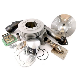 Pinasco 145cc "ZUERA EVR" Big Bore aluminium cylinder with side spark plug for Vespa 125 ET3 - Primavera