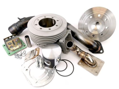 Pinasco 145cc "ZUERA EVR" Big Bore aluminium cylinder with side spark plug for Vespa 125 ET3 - Primavera