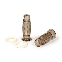 Coppia manopole -BUBBLE Superflex- Ø=24mm - glitter marrone