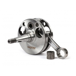 Albero motore -BGM PRO, immissione diretta, corsa = 57mm, biella = 110mm- Motovespa 125, Motovespa 150S - spinotto Ø15mm (astuccio a rulli) conversione Vespa VNA1T-VNA2T