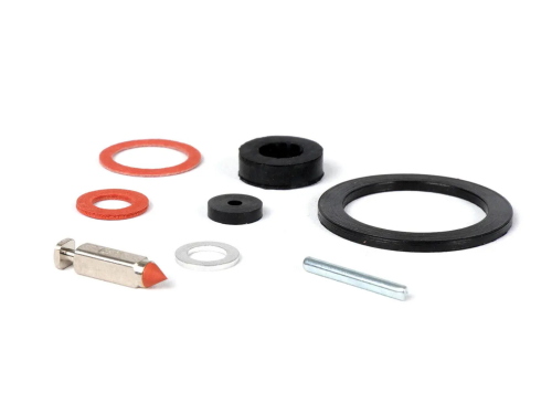 Kit BGM ORIGINAL BGM1212CA2 con guarnizioni in gomma e fibra e spillo galleggiante per carburatori Dell'Orto SI Vespa e LML compatibili.