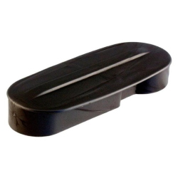 Coprimozzo in plastica nero perno da 20mm per Vespa PX Arcobaleno, PK Ets, Cosa