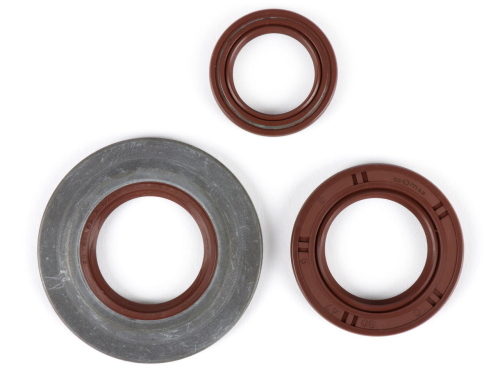 Kit paraoli motore BGM PRO BGM1147 in FKM/Viton resistente all'E10 per Vespa PX Lusso 1984-1986, T5 e Cosa con paraolio ruota 30×47×6 esterno.