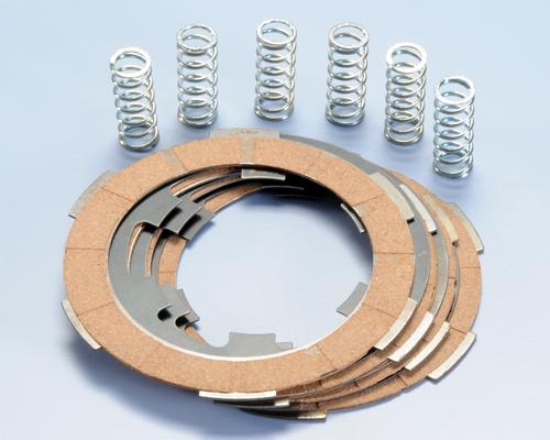 Polini clutch 4 cork discs with intermediate discs and 6 reinforced springs for Vespa PK HP - FL2 - Ape